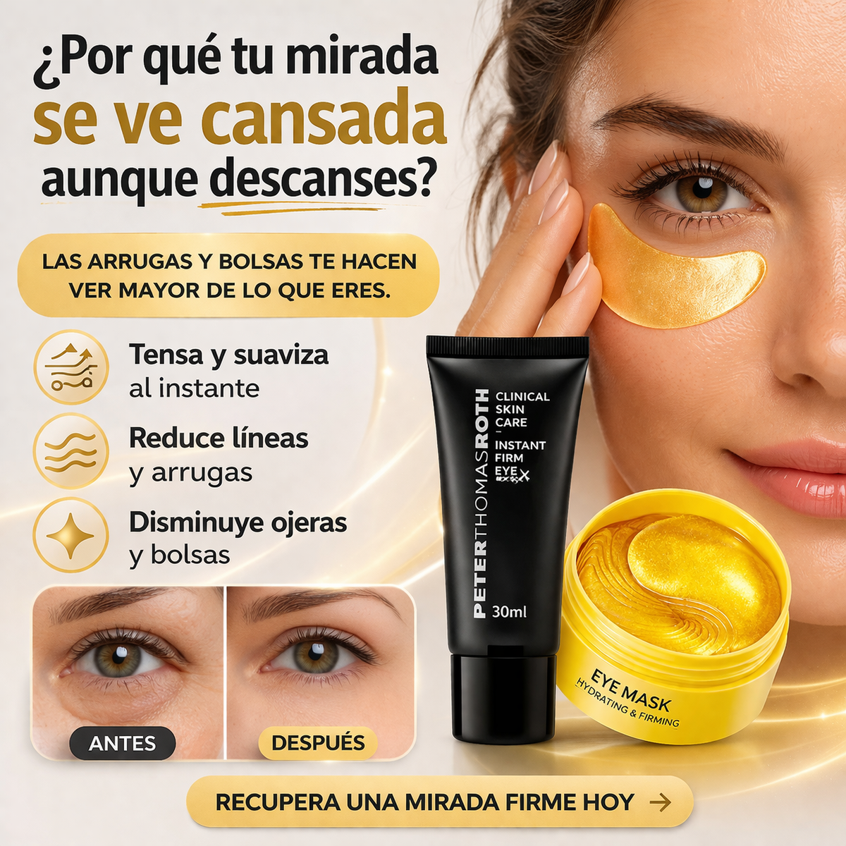 ✨ Parches de Colágeno para Ojos Perla Negra BIOAQUA – 60 Pares | Reduce Ojeras, Bolsas y Líneas de Expresión | Pago Contra Entrega en Colombia