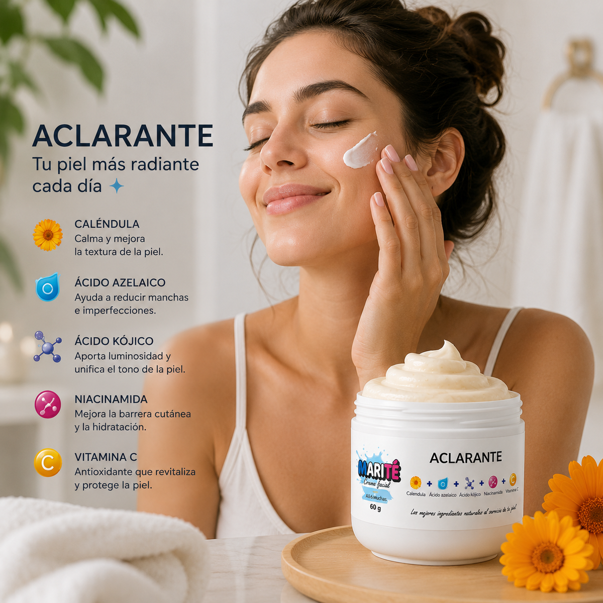crema aclarante clarité