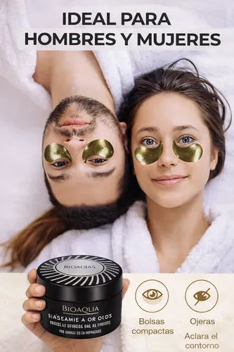 ✨ Parches de Colágeno para Ojos Perla Negra BIOAQUA – 60 Pares | Reduce Ojeras, Bolsas y Líneas de Expresión | Pago Contra Entrega en Colombia