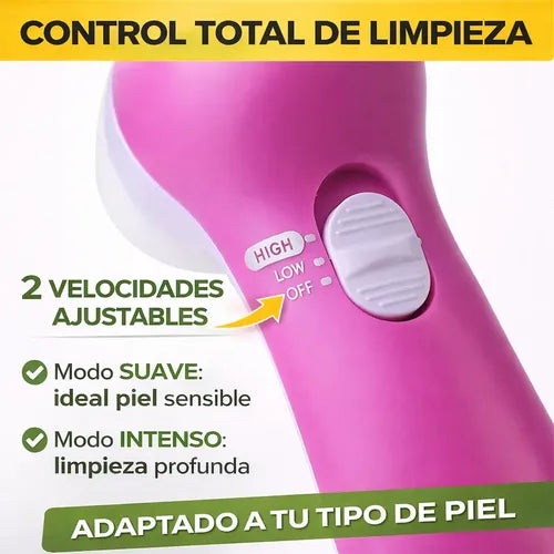Cepillo Facial Eléctrico – Limpieza Profunda y Piel Radiante